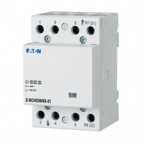 Eaton-moeller Z-SCH230/63-31 Y7-248858 EATON ELECTRIC Installation contactor, 230VAC/50Hz, 3N/O+1N/C, 63A, 3HP