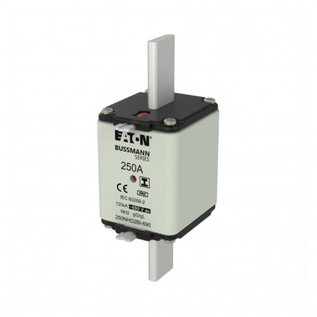 EATON - MOELLER NH FUSE 250A 690V GG SIZE 2 NH FUSE 250A 690V GG SIZE 2 250NHG2BI-690 EATON ELECTRIC Fuse-link, LV, 250 A, AC 690 V, NH2, gL/gG, IEC, du..