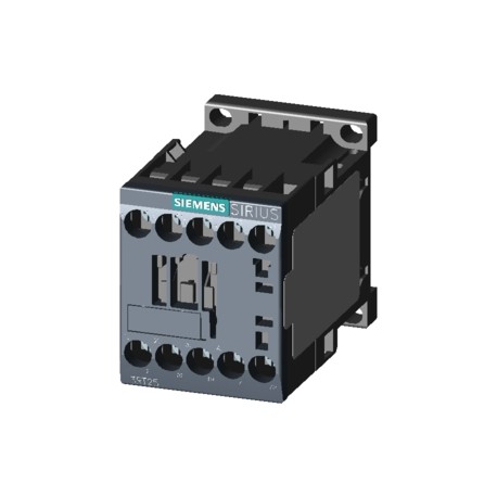Siemens 3RT2516-1BG40 Power contactor, AC-3 9 A, 4 kW / 400 V 2 NO + 2 NC 125 V DC 4-pole Size S00 screw ter..
