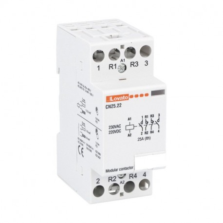 Lovato-electric CN2522220 LOVATO Contactor modular 2NA + 2 NC 25A 220V AC/DC