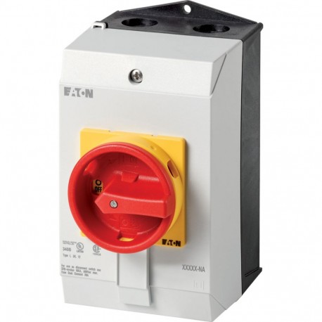 Eaton-moeller P1-25/I2/SVB-NA Y7-255886 EATON ELECTRIC Main switch, P1, 25 A, surface mounting, 3 pole, Emergency s..