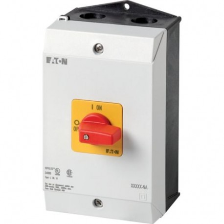 EATON - MOELLER P1-25/I2-RT-NA P1-25/I2-RT-NA 255887 Y7-255887 EATON ELECTRIC On-Off switch, P1, 25 A, surface mounting, 3 pole, Emergency ..