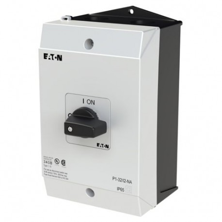 Eaton-moeller P1-32/I2-NA Y7-255890 EATON ELECTRIC On-Off switch, P1, 32 A, surface mounting, 3 pole, with black th..