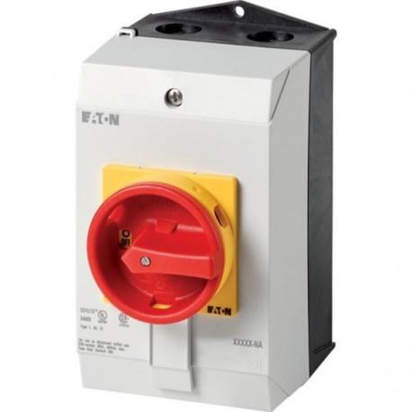 EATON - MOELLER P1-32/I2/SVB-NA P1-32/I2/SVB-NA 255891 Y7-255891 EATON ELECTRIC Main switch, P1, 32 A, surface mounting, 3 pole, Emergency s..