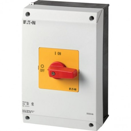 EATON - MOELLER P3-100/I5-RT-NA P3-100/I5-RT-NA 255905 Y7-255905 EATON ELECTRIC On-Off switch, P3, 100 A, surface mounting, 3 pole, Emergenc..