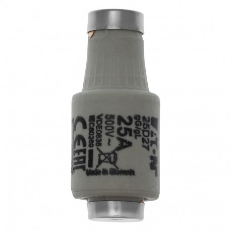 Eaton-moeller FUSE-D2 25A T GL/GG 500VAC E27 EATON ELECTRIC Fuse-link, LV, 25 A, AC 500 V, D2, gL/gG, IEC, time-delay