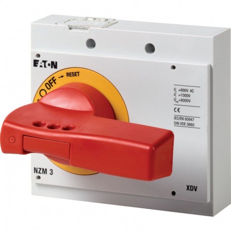 Eaton-moeller NZM3-XDVR Y7-260140 EATON ELECTRIC Rotary handle, red-yellow, lockable, size 3