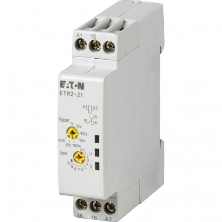 Eaton-moeller ETR2-21 Y7-262687 EATON ELECTRIC Timing relay, 0.05s-100h, 24-240VAC 50/60Hz, 24-48VDC, 1W, fleeting ..