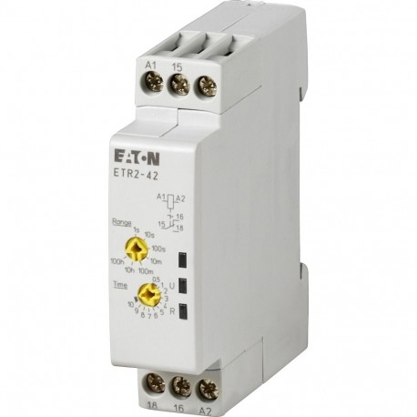 Eaton-moeller ETR2-42 Y7-262688 EATON ELECTRIC Timing relay, 0.05s-100h, 24-240VAC 50/60Hz, 24-48VDC, 1W, flashing