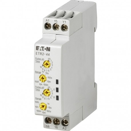 Eaton-moeller ETR2-44 Y7-262730 EATON ELECTRIC Timing relay, 0.05s-100h, 24-240VAC 50/60Hz, 24-48VDC, 1W, flashing,..