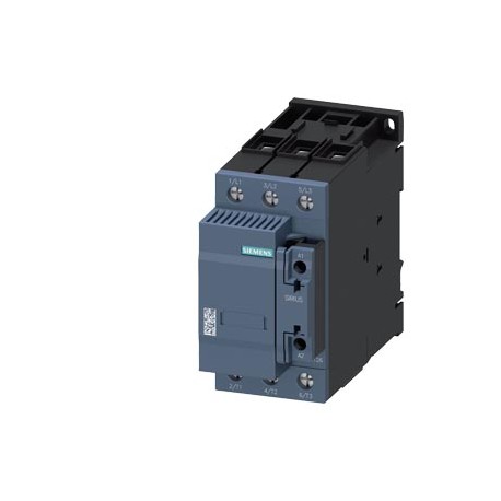 Siemens 3RT2637-1AF03 Capacitor contactor, AC-6b 75 kVAr, / 400 V 1 NO + 1 NC, 110 V AC, 50 Hz 3-pole, Size ..