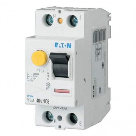 Eaton-moeller PFGM-40/2/003 Y7-264280 EATON ELECTRIC Residual current circuit breaker (RCCB), 40A, 2pole, 30mA, typ..
