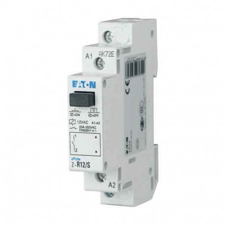 Eaton-moeller Z-R12/S EATON ELECTRIC Installation relay, 12VAC/50Hz, 1N/O, 20A, 1HP