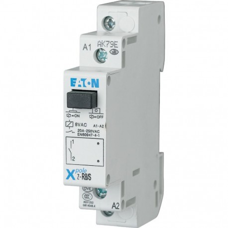Eaton-moeller Z-R8/S EATON ELECTRIC Installation relay, 8VAC/50Hz, 1N/O, 20A, 1HP