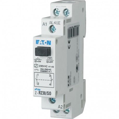 Eaton-moeller Z-R230/SO 4133967 EATON ELECTRIC Installation relay, 230VAC/50Hz, 1N/O+1N/C, 20A, 1HP