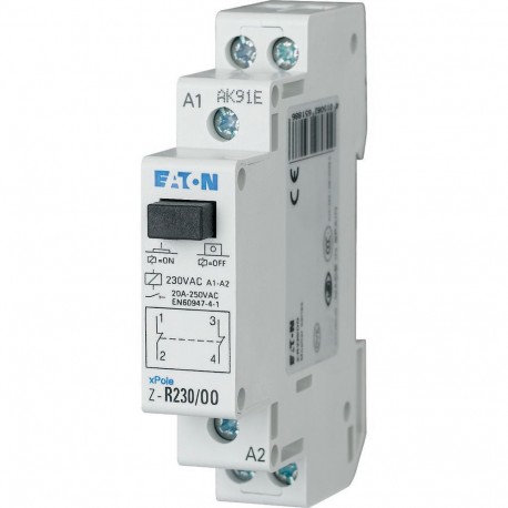Eaton-moeller Z-R230/OO EATON ELECTRIC Installation relay, 230VAC/50Hz, 2 N/C, 20A, 1HP
