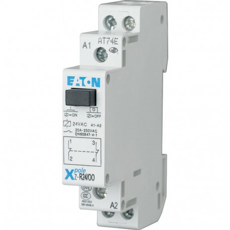 Eaton-moeller Z-R24/OO EATON ELECTRIC Installation relay, 24VAC/50Hz, 2 N/C, 20A, 1HP