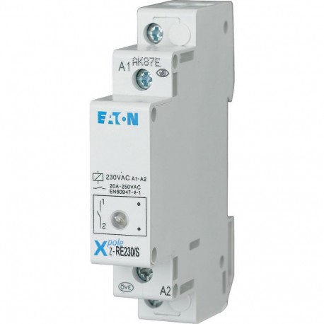 Eaton-moeller Z-RE230/S EATON ELECTRIC Installation relay, 230VAC/50Hz, 1N/O, 20A, 1HP