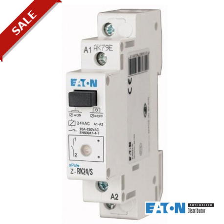 Eaton-moeller Z-RK109/SS EATON ELECTRIC Installation relay, 110 V DC, 2N/O, 20A, 1HP