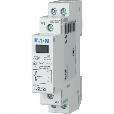 Eaton-moeller Z-S12/SS Y7-265278 EATON ELECTRIC Impulse relay, 12AC, 2S, 16A, 50Hz, 1SU