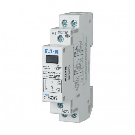 Eaton-moeller Z-SC230/S Y7-265299 EATON ELECTRIC Impulse relay with central control, 230AC, 1 N/O, 32A, 50/60Hz, 1HP