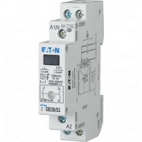 Eaton-moeller Z-SB230/SS Y7-265301 EATON ELECTRIC Impulse relay with LED, 230AC, 2 N/O, 32A, 50Hz, 1HP