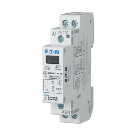 Eaton-moeller Z-SC240/2S1O Y7-265326 EATON ELECTRIC Impulse relay with central control, 240AC, 2 N/O, 1 N/C, 16A, 5..