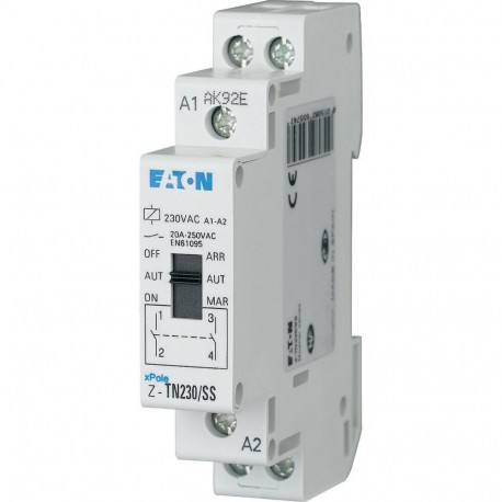 Eaton-moeller Z-TN230/SS Y7-265574 EATON ELECTRIC Pre-selection relay, 230VAC/50Hz, 2N/O, 20A, 1HP