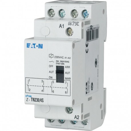 Eaton-moeller Z-TN230/4S Y7-265579 EATON ELECTRIC Pre-selection relay, 230VAC/50Hz, 4N/O, 20A, 2HP