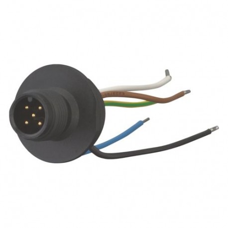 Eaton-moeller M12B Y7-266136 EATON ELECTRIC Panel plug M12, B-coded, +leadthrough, M20, IP66 x, 250 V, 4A