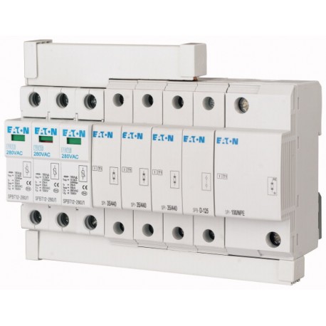 Eaton-moeller SP-B+C/3 EATON ELECTRIC Surge arrester set, TN-C set, 3pole