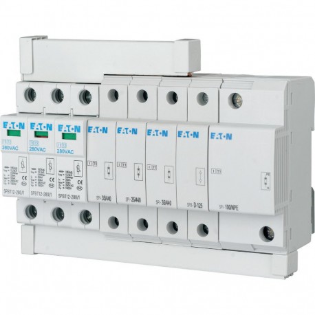 Eaton-moeller SP-B+C/3+1 EATON ELECTRIC Surge arrester set, TN-S/TT set, 3+Npole