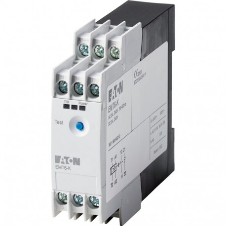 Eaton-moeller EMT6-K Y7-269470 EATON ELECTRIC Thermistor overload relay for machine protection, 1N/O+1N/C, 24-240VA..