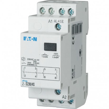 Eaton-moeller Z-S230/4S Y7-270335 EATON ELECTRIC Impulse relay, 230AC, 4 N/O, 16A, 50Hz, 2HP