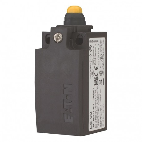 EATON - MOELLER LS-02-SW LS-02-SW 272009 Y7-272009 EATON ELECTRIC Position switch, Rounded plunger, Basic device, expandable, 2 NC, C..