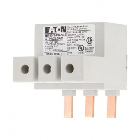Eaton-moeller BK50/3-PKZ4-E Y7-272165 EATON ELECTRIC Extension terminal, 3p, 50mm²