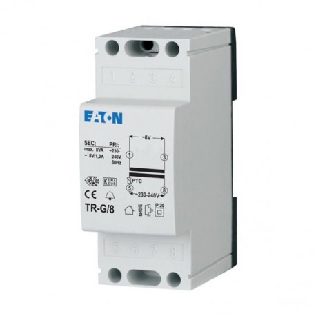 Eaton-moeller TR-G/8 Y7-272480 EATON ELECTRIC Transformator 230V, 8 V, 1A, 2HP