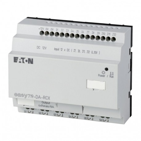 Eaton-moeller EASY719-DA-RCX 0004519775 EATON ELECTRIC Control relay, 12 V DC, 12DI(4AI), 6DO relays, time, expanda..