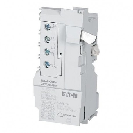 Eaton-moeller NZM4-XAHIV-230AC-MNS Y7-274143 EATON ELECTRIC Shunt release, 230VAC, +1early N/O, for mesh network, s..