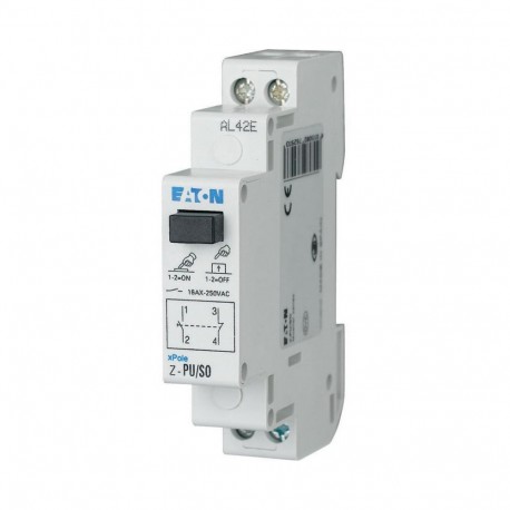 Eaton-moeller Z-PU/SO Y7-276293 EATON ELECTRIC Pushbutton, 250 V, 16A, 1 N/O, 1 N/C, 1HP