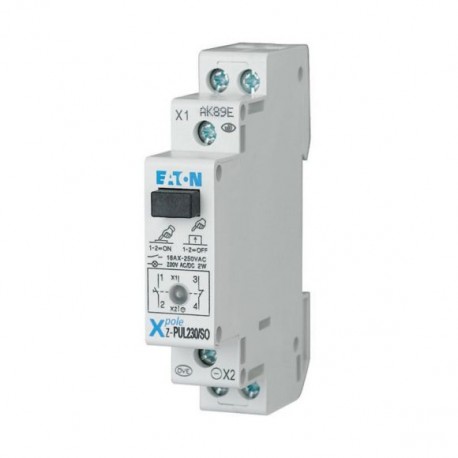 Eaton-moeller Z-PUL230/SO Y7-276298 EATON ELECTRIC Pushbutton with LED, 230V AC/DC, 1N/O+1N/C, 16A, orange