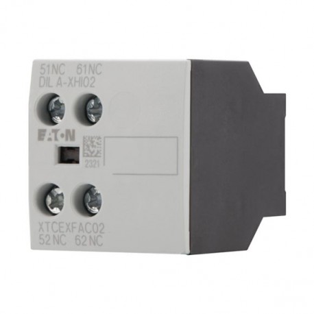EATON - MOELLER DILA-XHI02 DILA-XHI02 276420 Y7-276420 EATON ELECTRIC Auxiliary contact module, 2 N/C, surface mounting, screw connecti..