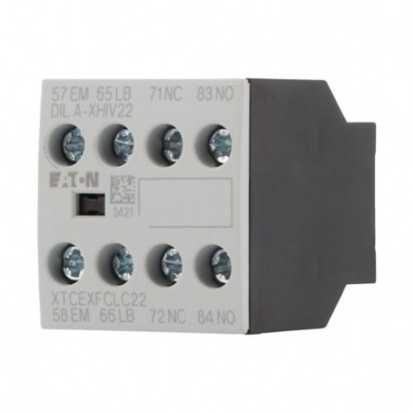 Eaton-moeller DILA-XHIV22 Y7-276429 EATON ELECTRIC Auxiliary contact module, raised, 1N/O+1N/O early+1N/C+1N/C late..