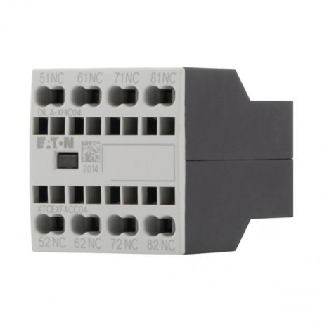 Eaton-moeller DILA-XHIC04 XTCEXFACC04 EATON ELECTRIC Auxiliary contact module, 4 N/C, surface mounting, spring clam..