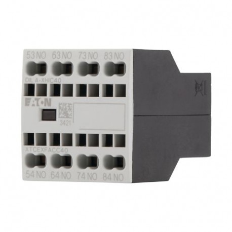 Eaton-moeller DILA-XHIC40 XTCEXFACC40 EATON ELECTRIC Auxiliary contact module, 4N/O, surface mounting, spring clamp..