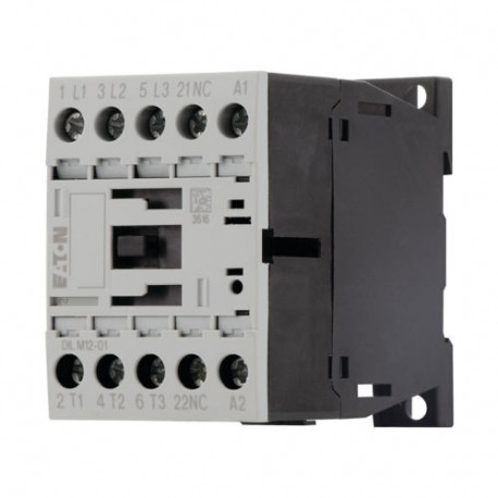 Eaton-moeller DILM12-01(42V50/60HZ) Y7-276870 EATON ELECTRIC Contactor, 3p+1N/C, 5.5kW/400V/AC3
