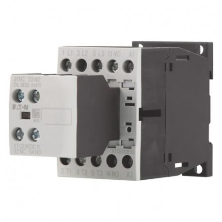 Eaton-moeller DILM12-21(24VDC) Y7-276915 EATON ELECTRIC Contactor, 3p+2N/O+1N/C, 5.5kW/400V/AC3