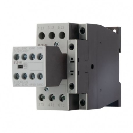 Eaton-moeller DILM17-32(RDC24) Y7-277114 EATON ELECTRIC Contactor, 3p+3N/O+2N/C, 7.5kW/400V/AC3