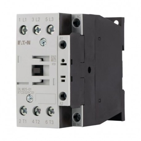 Eaton-moeller DILM25-01(220V50HZ,240V60HZ) Y7-277163 EATON ELECTRIC Contactor, 3p+1N/C, 11kW/400V/AC3