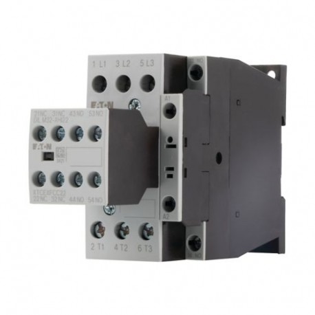 Eaton-moeller DILM25-32(RDC24) Y7-277242 EATON ELECTRIC Contactor, 3p+3N/O+2N/C, 11kW/400V/AC3